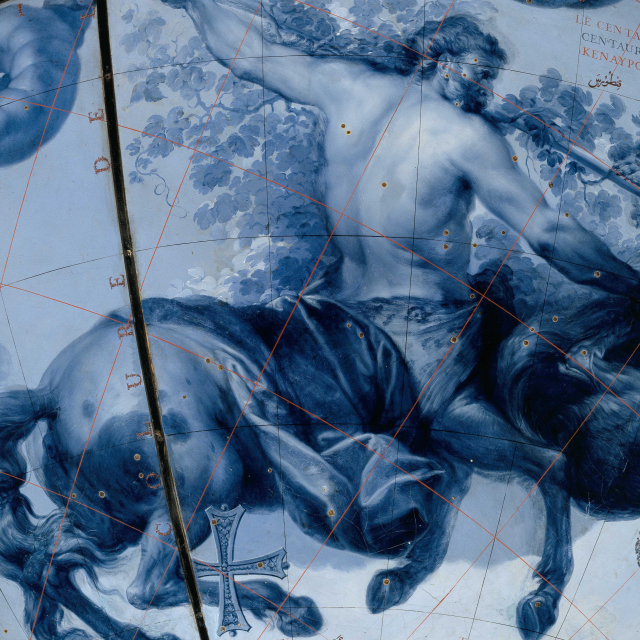 Globe céleste Coronelli - Constellation du centaure