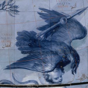 Globe céleste Coronelli - Constellation de l'aigle