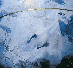 Globe céleste Coronelli - Constellation du cygne