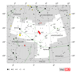 Constellation Androm&egrave;de UAI