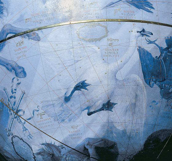 Globe céleste Coronelli - Constellation du cygne
